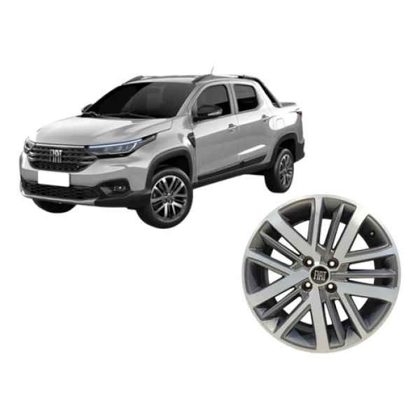 Aro Calota R16 Fiat Strada Cd Volcano Flex 1.3 Firefly 2024 Preto
