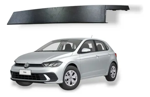Moldura Porta Dianteira Direita Polo Tsi 2023 Marca De Uso Preto