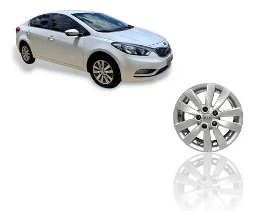 Calota Aro Roda R16 Kia Cerato 2013 2015 (marcas De Uso Prateado