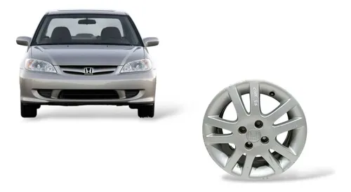 Calota Aro R15 4/100 Honda Civic 2004/2010(requer Pintura Branco