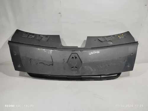 Grade Frontal Parachoque Renault Sandero 2014(ver Detalhe) Fosco