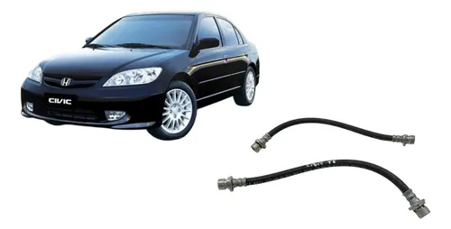 Par De Mangueira F.lexil Traseiro Honda Civic 1.7 Manual 200