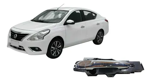 Maçaneta Porta Externa Dianteira Direita Nissan Versa 2014 Branco Dianteira