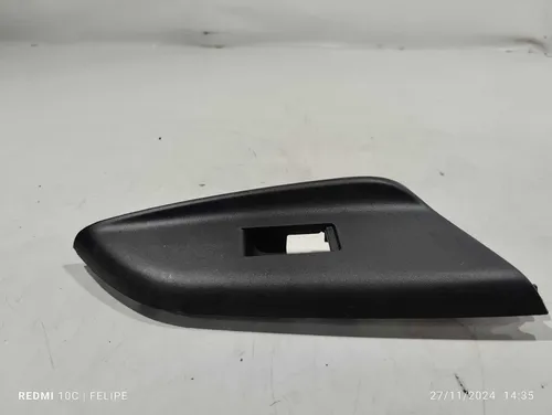 Moldura Do Botão Do Vidro Traseiro Esquerdo Honda Fit 2017 Preto