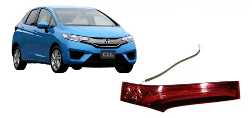 Lanterna Tampa Direita Honda Fit 1.5 2015 2019 Direito/passageiro Vermelho