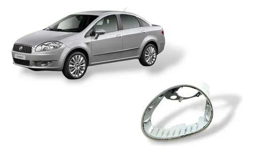 Acabamento Suporte Retrovisor Direito Fiat Linea 2015 Branco