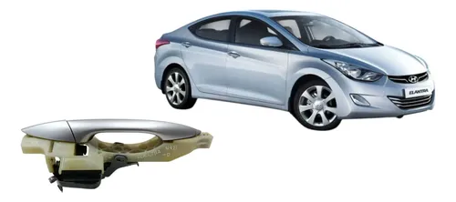 Maçaneta Externa Traseira Direita Elantra Gls 1.8 2013 Prata Traseira